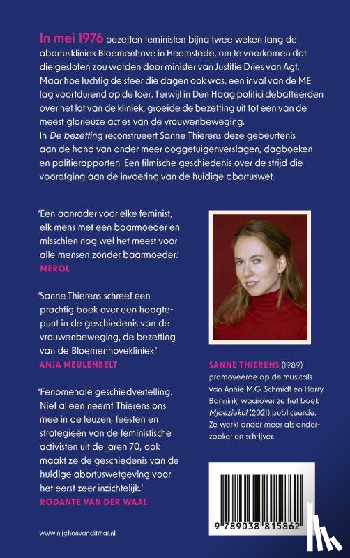 Thierens, Sanne - De bezetting