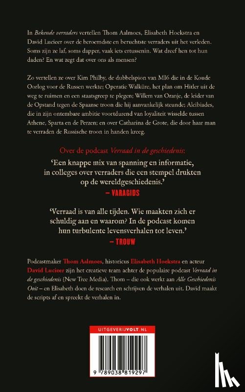 Aalmoes, Thom, Hoekstra, Elisabeth, Lucieer, David, Verraad in de geschiedenis - Bekende verraders