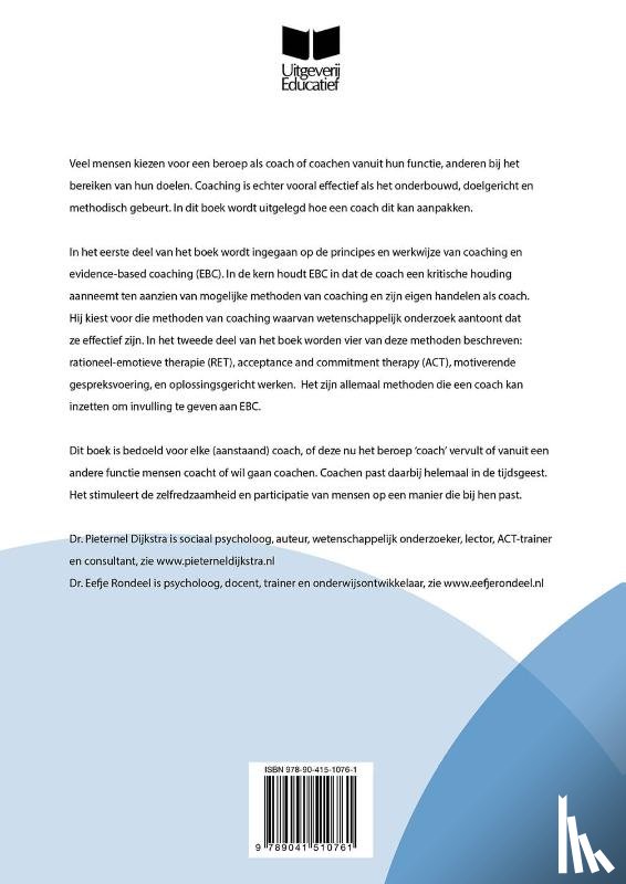 Dijkstra, Dr. Pieternel, Rondeel, Dr. Eefje - Evidence-based coachen