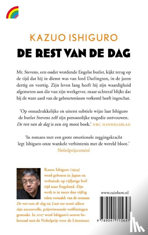 Ishiguro, Kazuo - De rest van de dag