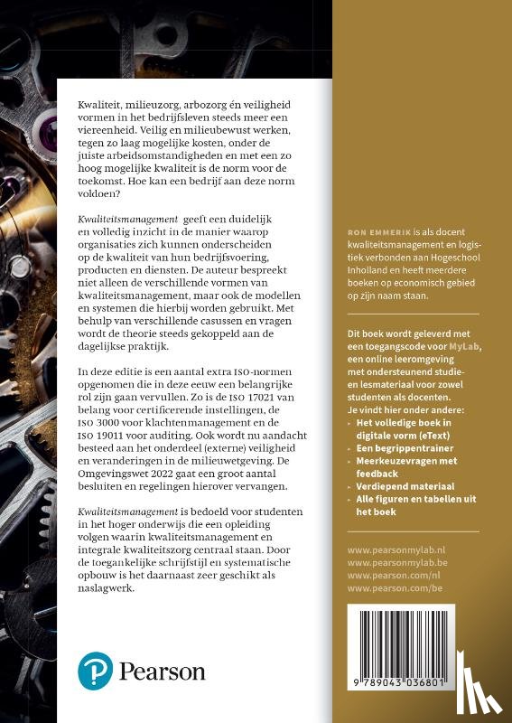 Emmerik, Ron - Kwaliteitsmanagement, 4e editie met MyLab NL togangscode