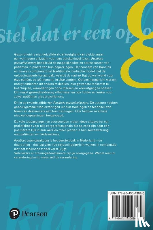 Bannink, Fredrike, Jansen, Pieter - Positieve gezondheidszorg
