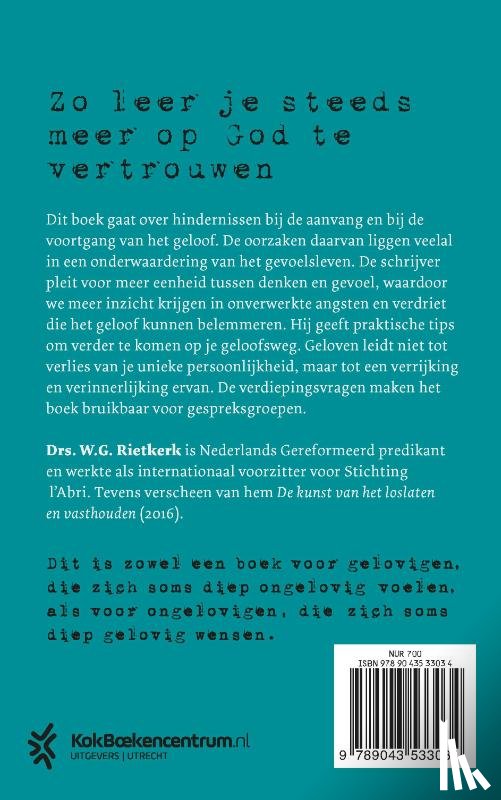 Rietkerk, W.G. - Ik wou dat ik kon geloven