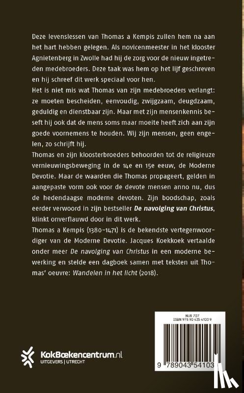 Kempis, Thomas a - Levenslessen voor moderne devoten