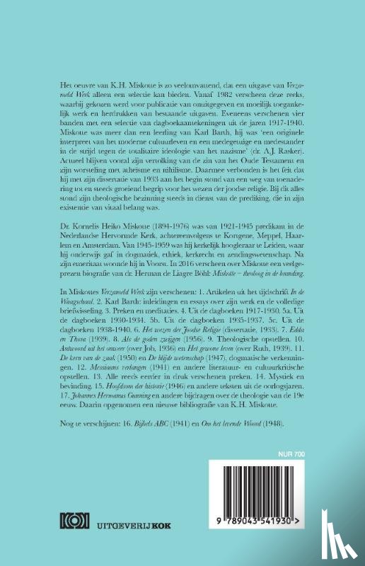 Miskotte, K.H. - Johannes Hermanus Gunning