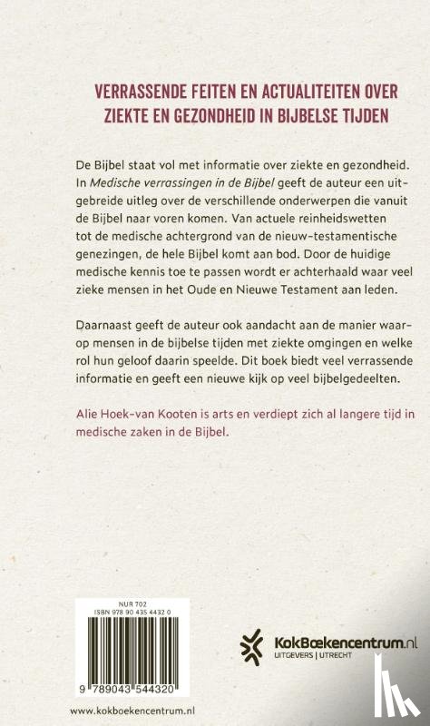 Hoek van Kooten, Alie - Medische verrassingen in de Bijbel