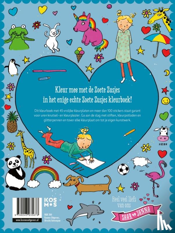 Zoete, Hanneke de - De Zoete Zusjes kleurboek