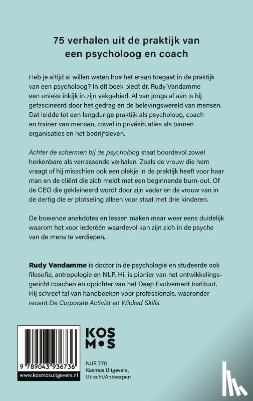 Vandamme, Rudy - Achter de schermen bij de psycholoog