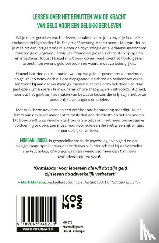 Housel, Morgan - The Art of Spending Money - Nederlandse editie
