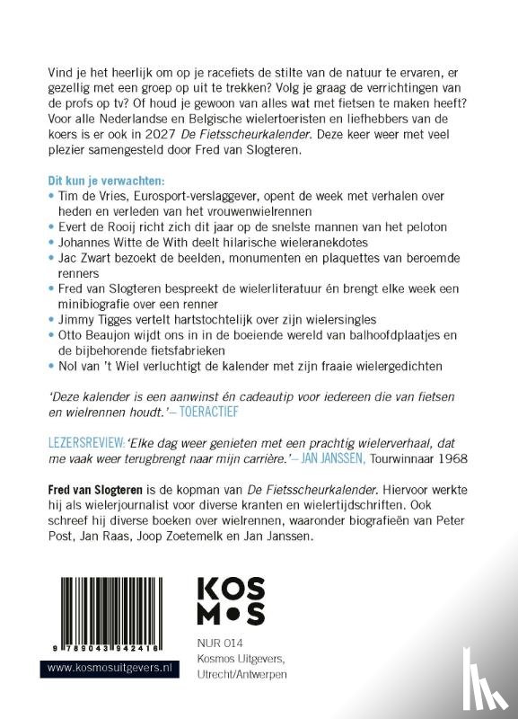 Slogteren, Fred van - De Fietsscheurkalender 2027