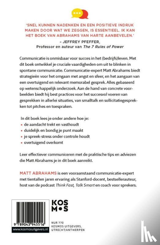 Abrahams, Matt - Think Faster, Talk Smarter