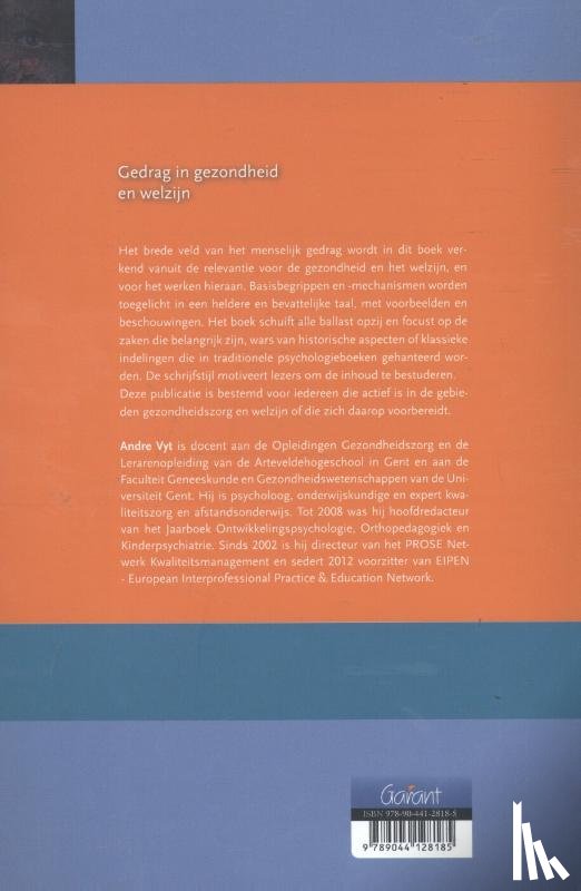 Vyt, Andre - Gedrag in gezondheid en welzijn