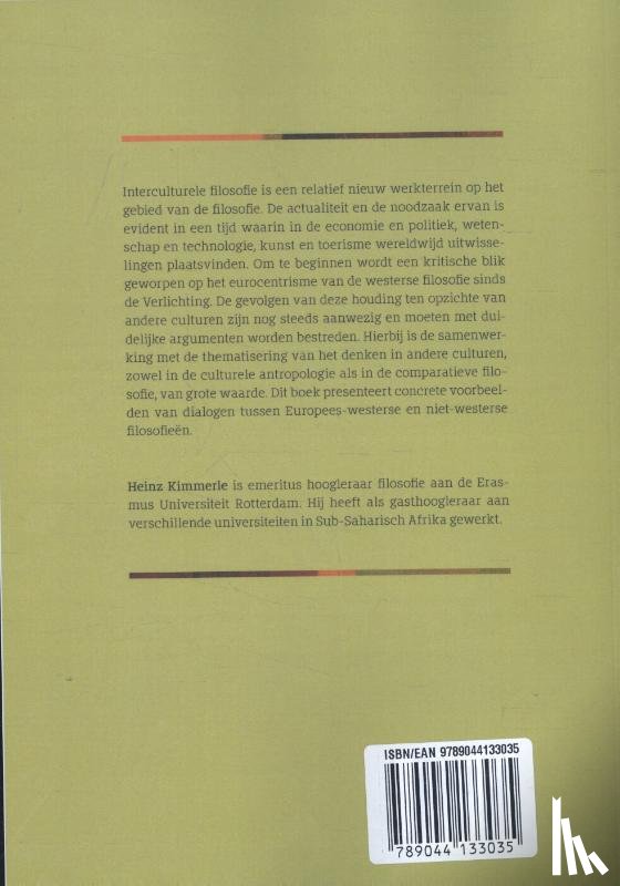 Kimmerle, Heinz - Interculturele filosofie