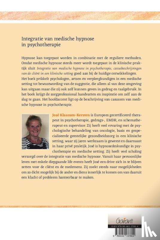 Klaassen-Kersten, José - Integratie van medische hypnose in psychotherapie