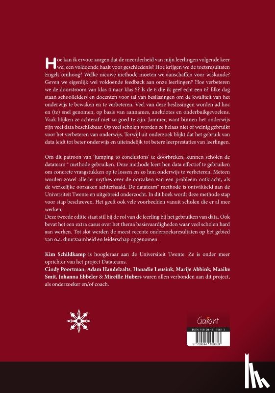 Schildkamp, Kim, Handelzalts, Adam, Poortman, Cindy, Leusink, Hanadie, Meerdink, Marije, Smit, Maaike, Ebbeler, Johanna, Hubers, Mireille - De datateam methode
