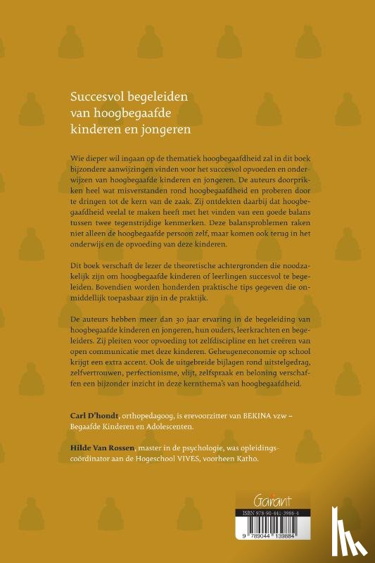 D'hondt, Carl, Rossen, Hilde van - Succesvol begeleiden van hoogbegaafde kinderen en jongeren