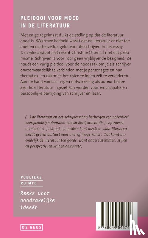 Otten, Christine - De ander bestaat niet