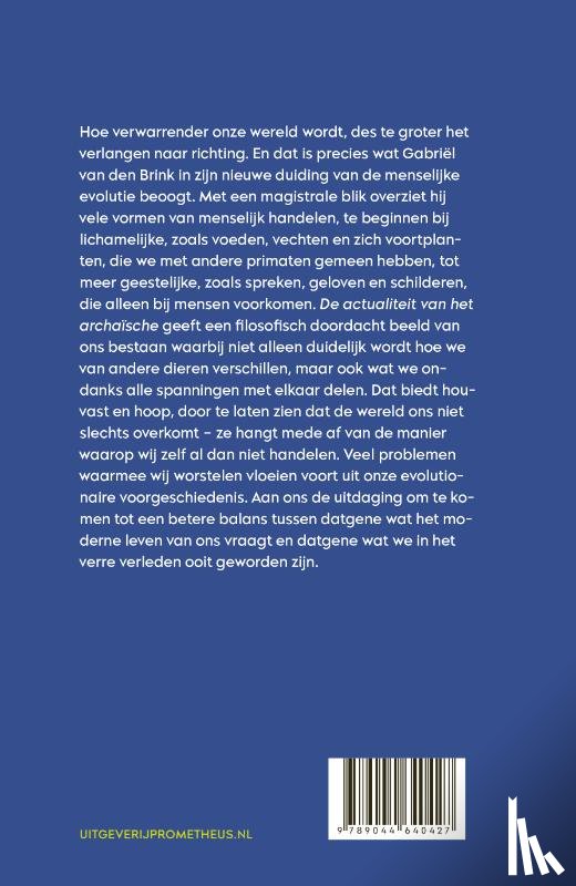 Brink, Gabriël van den - De actualiteit van het archaïsche