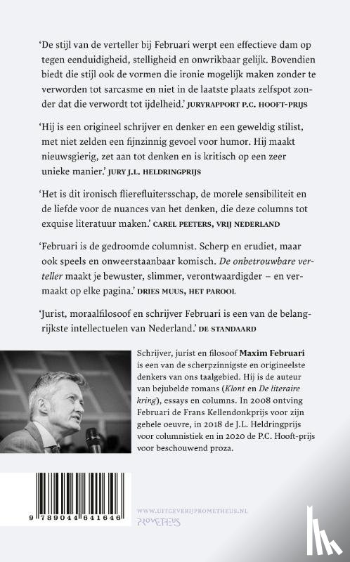 Februari, Maxim - De onbetrouwbare verteller