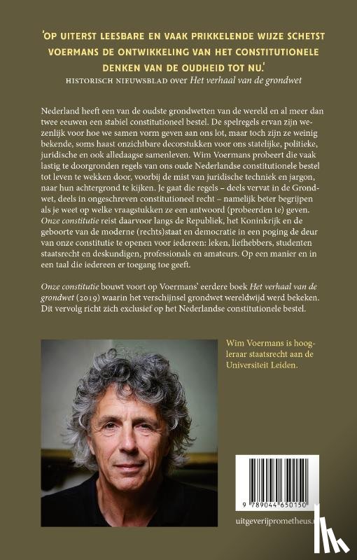 Voermans, Wim - Onze constitutie