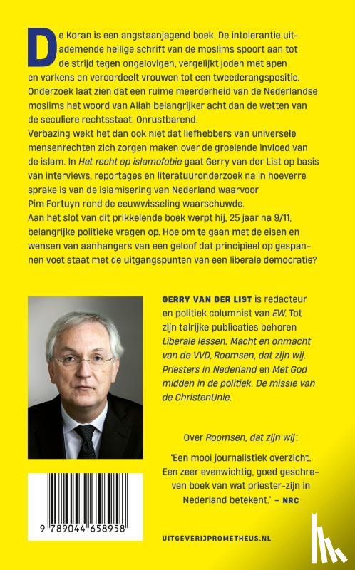 List, Gerry van der - Het recht op islamofobie