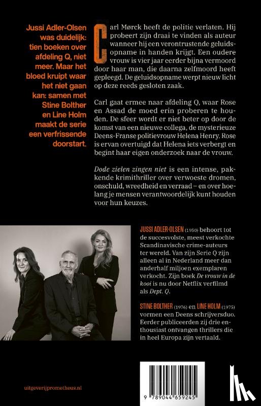 Adler-Olsen, Jussi, Bolther, Stine, Holm, Line - Dode zielen zingen niet