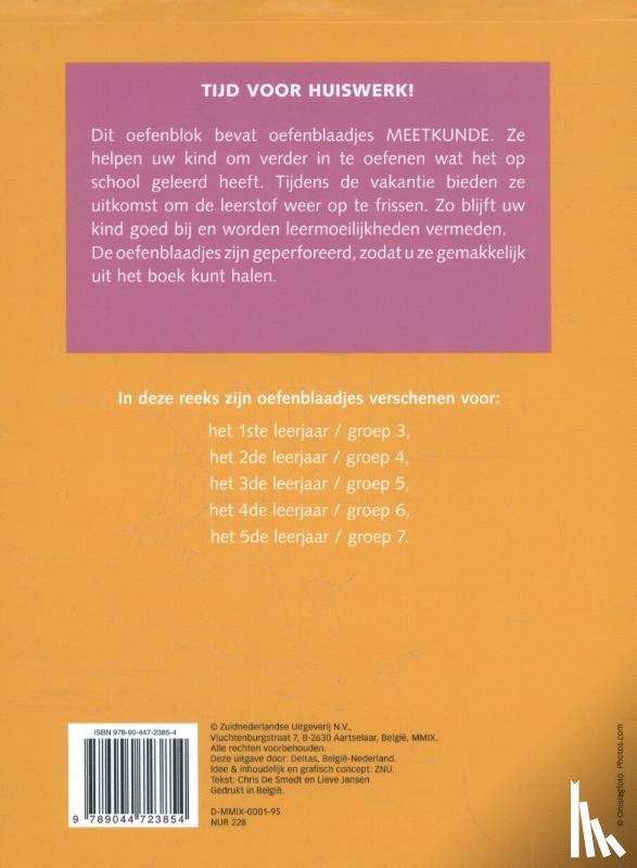 Smedtt, Chris de, Jansen, Lieve - Oefenblaadjes meetkunde (10-11 j.)