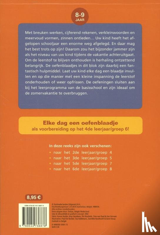  - herhalingsoefeningen taal en rekenen. Naar het 4de leerjaar, naar groep 6