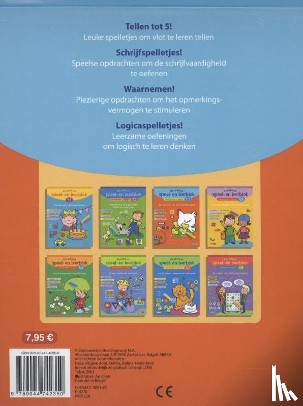 ZNU - Reuzeleuk speel- en leerblok Tel- en schrijfoefeningen (4-5 j.)