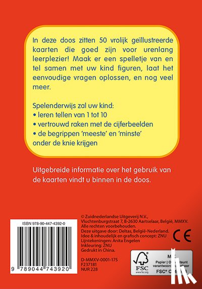  - Speel- en leerkaarten - Ik leer tellen van 1 tot 10 (+3 j.)