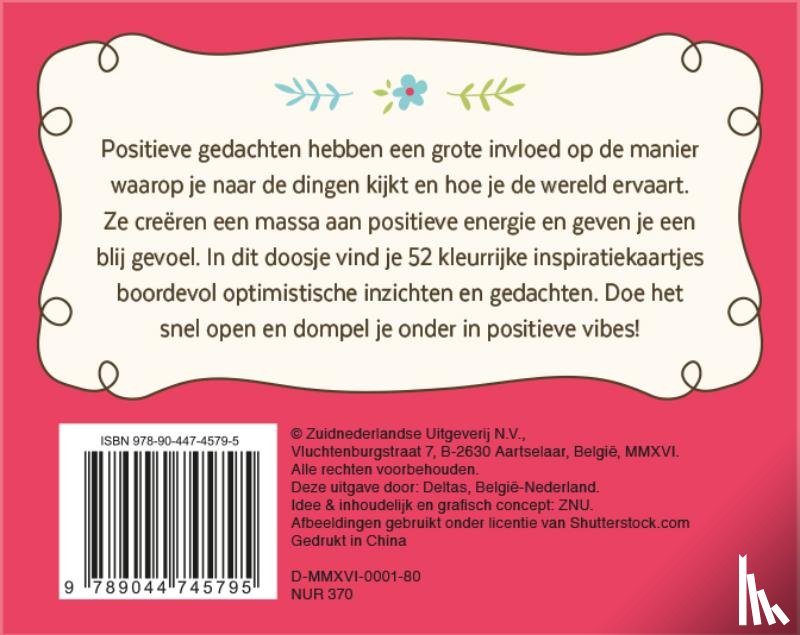  - Denk positief