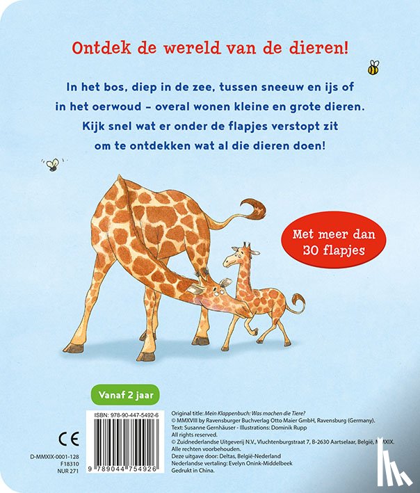 GERNHAUSER, Susanne - Mijn leuke kijkboek Zo leven de dieren