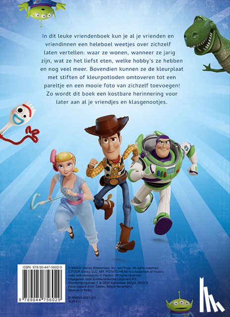  - Disney Vriendenboek Toy Story 4