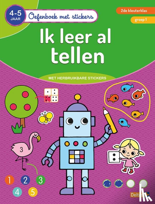 ZNU - Oefenboek met stickers - Ik leer al tellen (4-5 j.)