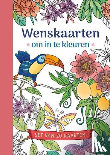 ZNU - Wenskaarten om in te kleuren - Set van 20 kaarten