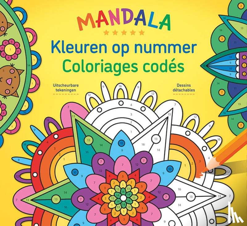 ZNU - Mandala - Kleuren op nummer / Mandala Magic - Coloriages codés