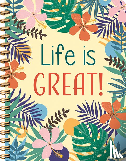  - Life is great! spiraalboek (lijnen)
