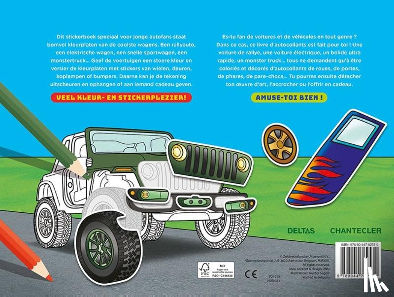 ZNU - Color & Sticker Fun - Coole auto's / Color & Sticker Fun - Super voitures