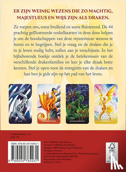 MORROW, CARLA - Het orakel van de draken - Boek en kaartenset