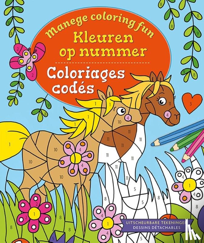 Theissen, Petra - Manege Coloring Fun - Kleuren op nummer / Manege Coloring Fun - Coloriages codés