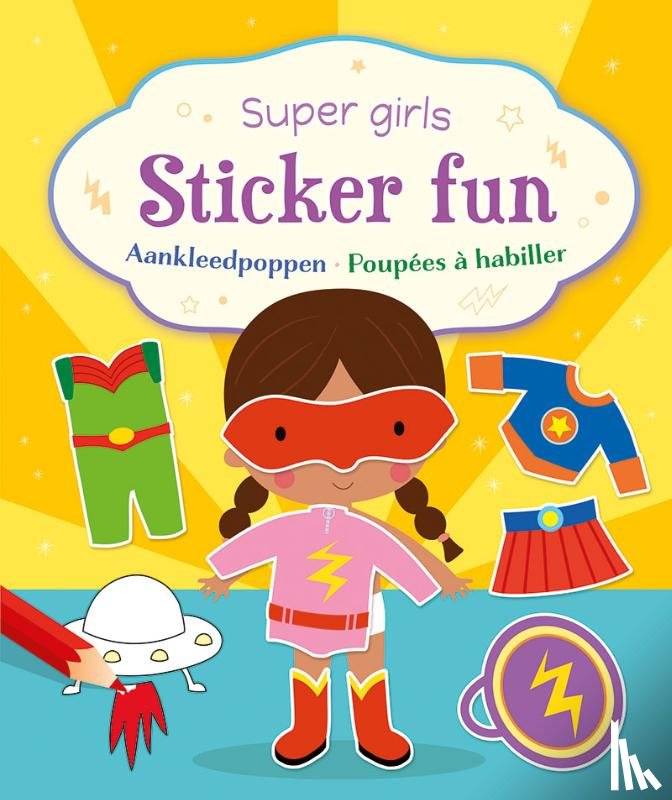 ZNU - Super girls Sticker Fun - Aankleedpoppen / Super girls Sticker Fun - Poupées à habiller