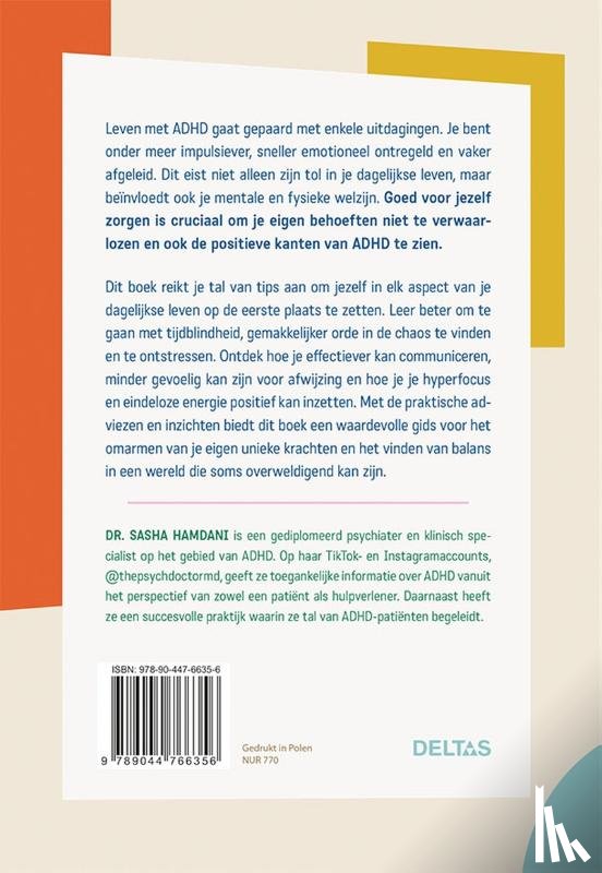 HAMDANI, Sasha (Dr.) - Self-care bij ADHD