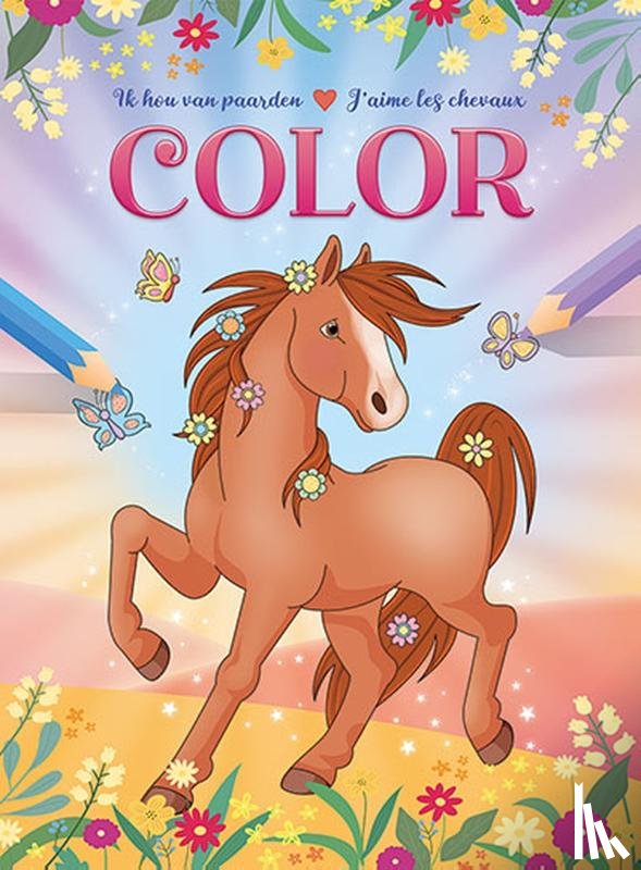 ZNU - Ik hou van paarden kleurblok / J'aime les chevaux bloc de coloriage