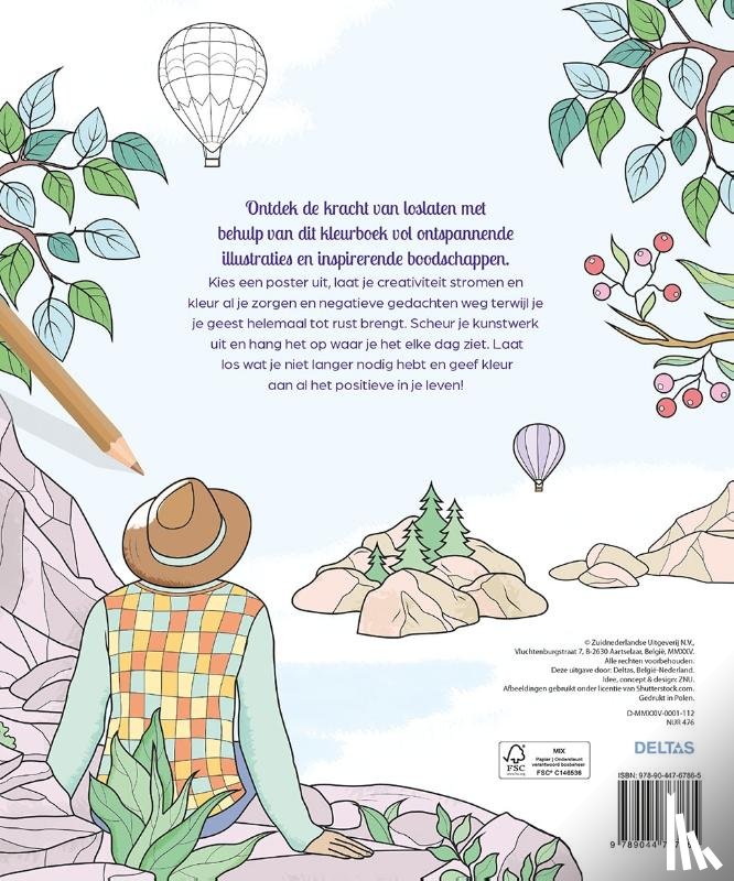  - Color therapy Laat het los Kleurboek