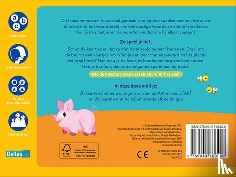 ZNU - Ik leer lezen! Memo-spel