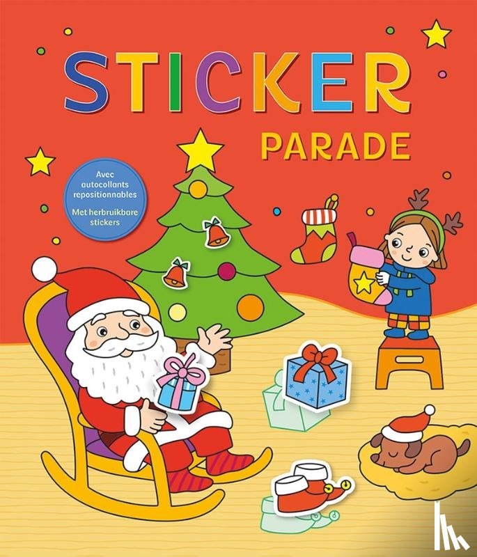  - Kerstman Sticker Parade / Le père Noël Sticker Parade