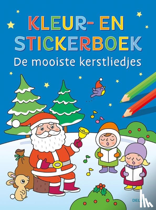  - Kleur- en stickerboek Kerstliedjes