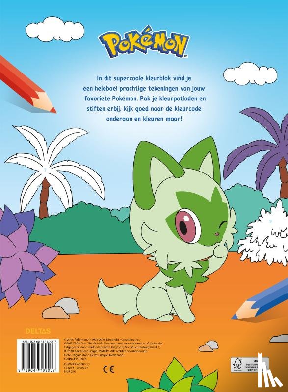 ZNU - Pokémon Kleuren op nummer