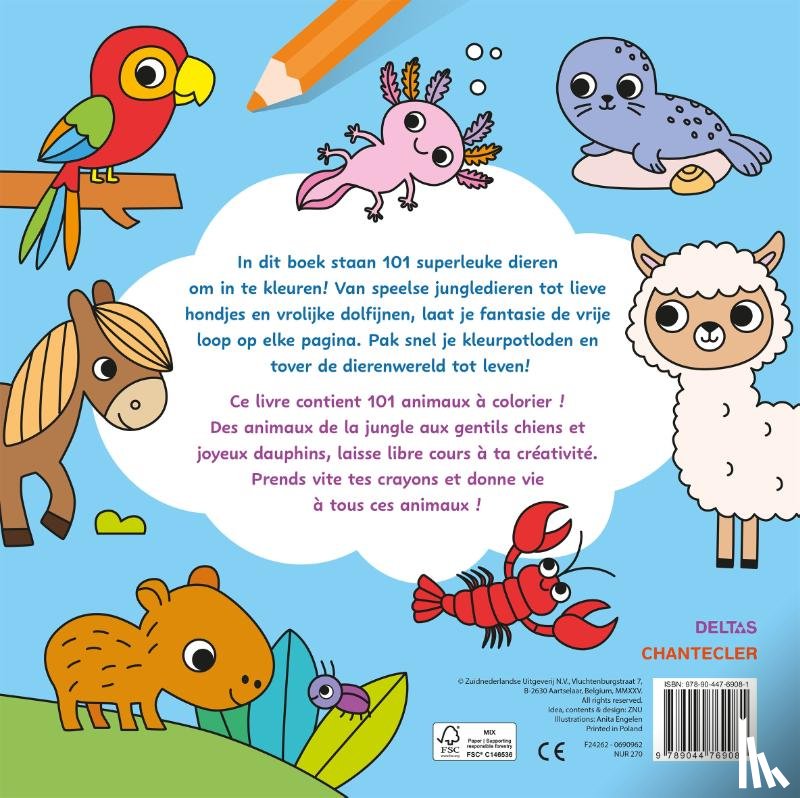 ZNU - Maxi Color Fun – 101 dieren / Maxi Color Fun – 101 animaux