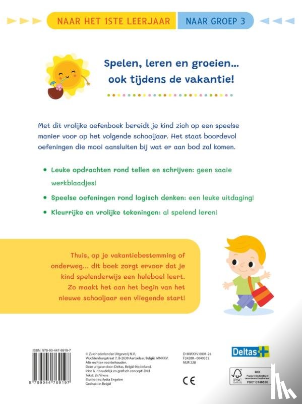 ZNU - Vakantie oefenpret - Leuke tel-, schrijf- en leesoefeningen (naar het1ste leerjaar / naar groep 3)